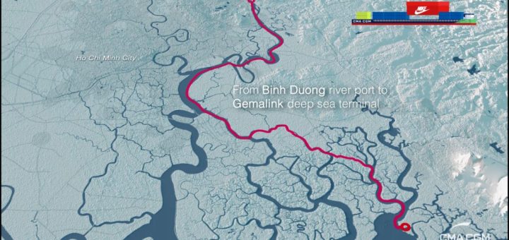 Nike Elektrischer Flussdampfer in Vietnam