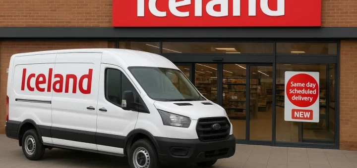 Island startet den ersten taggleichen geplanten Lieferservice Großbritanniens