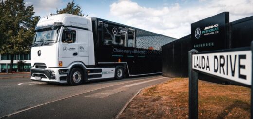 99 % nachhaltiger Kraftstoff für die Logistik-Lkw des F1-Teams