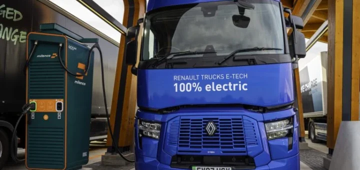 Öffentliche Ladekarte für Elektro-LKWs