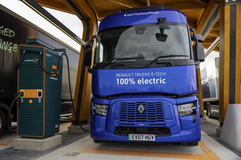 Öffentliche Ladekarte für Elektro-LKWs