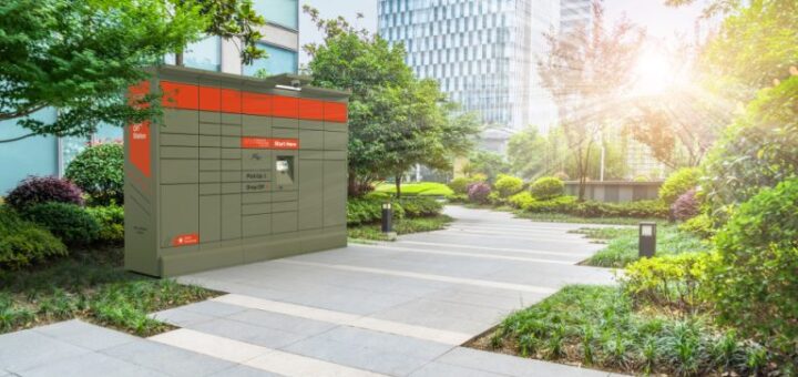 Solarbetriebene autonome Paketbox