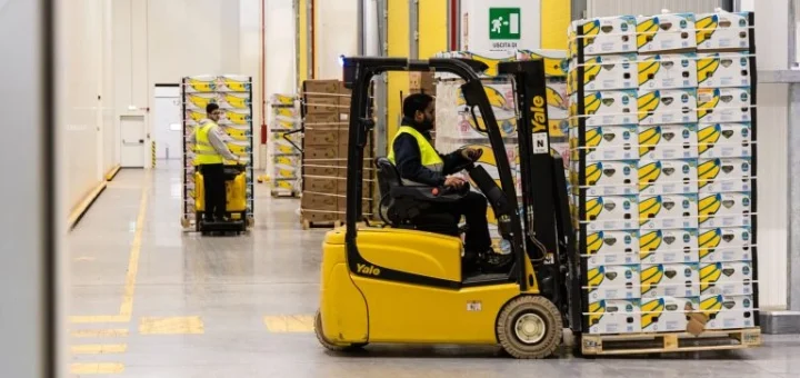 Gabelstaplerflotte hält Chiquita-Früchte frisch