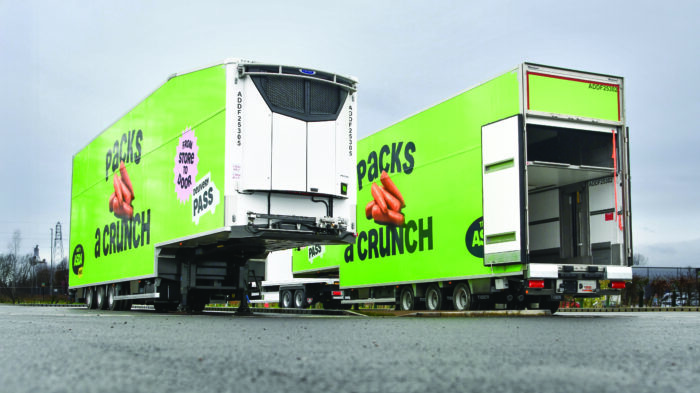 Asdas Dual-Temp bewegliche Doppelstockwagen